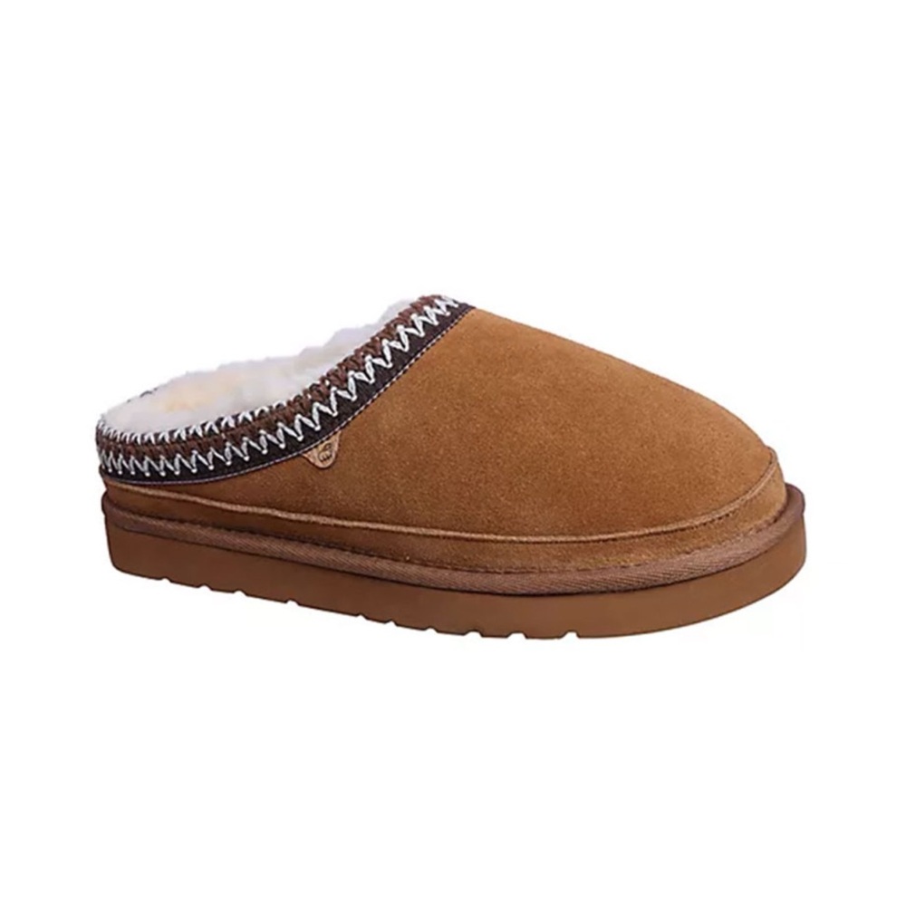 Lamo Chestnut Brown Jules Tasman Style Slippers Kids Size 11